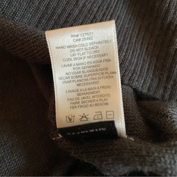 Cozy RVCA knit hooded long sleeve shirt, dark grey, size L - Picture 8 of 11